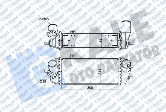 KALE 354135 Turbo Radyatoru Intercooler Hyundai I20-Ix20-Kia Soul-Venga